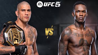 UFC 5 ALEX PEREIRA VS ISRAEL ADESANYA FOR THE UFC WORLD LIGHTHEAVYWEIGHT CHAMPIONSHIP BELT [upl. by Burr940]