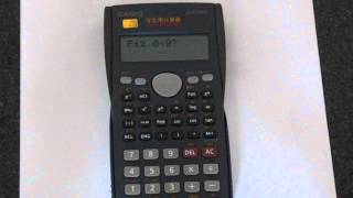 How To Change the Number of Decimal Places on a Casio Fx82MS [upl. by Nitsur511]