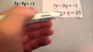 Simultaneous Equations elimination  Corbettmaths [upl. by Hairem]