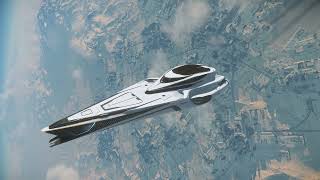 Exploring and Flying the BIGGEST ship in Star Citizen quotOrigin 890 Jumpquot [upl. by Reddin]