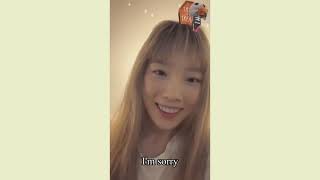 Engsub 191028 Taeyeon livestream  Purpose countdown [upl. by Alebasi]