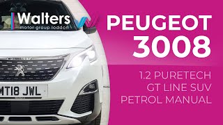 Peugeot 3008 12 Puretech Gt Line SUV Petrol Manual [upl. by Astri]