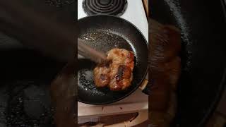 Porkchop Saturday dinner part 5 cookingathome food cooking [upl. by Volnak]