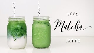 HOW TO MAKE AN ICED MATCHA LATTE [upl. by Barcot27]