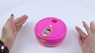 Battery Operate Pretend Play Set Kids Plastic Sweeper Robot Cleaner Toys With Music amp Light [upl. by Lavinia]