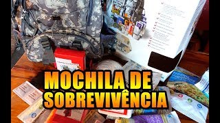 ABRINDO MOCHILA DE SOBREVIVÊNCIA AMERICANA  50 Bug Out Bag [upl. by Adnilre]