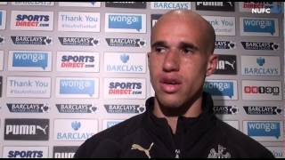 Obertan And Pardew On Leicester Win [upl. by Ardnuyek663]