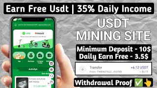 New Usdt Earning Site Usd Mining Site 2024 Best Investment Usdt Earning Website [upl. by Mera]