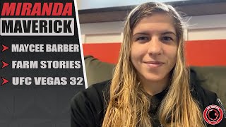 Miranda Maverick sees good and bad to Maycee Barber bout  UFC on ESPN 27 media day [upl. by Adiraf916]