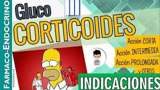 CORTICOIDES de acción CORTA INTERMEDIA y PROLONGADA  INDICACIONES  Usos y Otros Parte 3 [upl. by Anahsahs255]