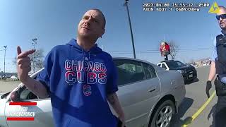 Man Takes Fighting Stance While Yelling Obscenities Over Stuck Car [upl. by Morven]