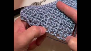 Left Hand How to Crochet the Single Crochet Grit Stitch Tutorial [upl. by Nnauol]