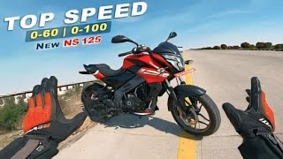 2024 Bajaj Pulsar NS 125 Top Speed  0 to 60  0 to 100  All Gears Top Speed [upl. by Siriso627]