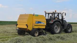 FARMATRAC 7110DT amp PRASA NEW HOLLAND BR 6090 TURBINKA GWIŻDZE [upl. by Yecnay]