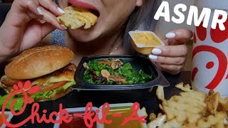 ChickFilA ASMR No Talking Eating Sounds  NE Lets Eat [upl. by Yunick]