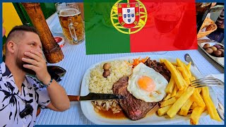 And whats YOUR food in Portugal🇵🇹 Bitoque e Entrecosto [upl. by Nnazus625]