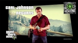 Grand Theft Auto V  Carl Johnson Returns Easter Eggs [upl. by Nikos770]