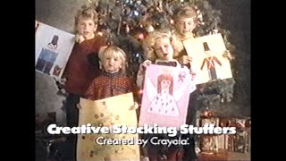 Crayola Crayons Christmas Commercial 1987 [upl. by Hoashis]