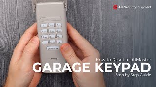 How to Program and Reset a LiftMaster Garage Door Keypad  A step by step guide [upl. by Chelsy]