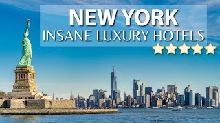 TOP 10 INSANE Luxury Hotels in NEW YORK CITY  Best Hotels In NYC  Part 1 [upl. by Adrahs]