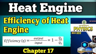 Heat Engine  Working principle of heat Engine Chapter 17 class 12 new physics book  efficiency [upl. by Eleon]