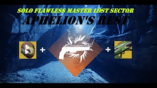 Solo Flawless Master Lost Sector  Aphelions Rest  Solar Hunter  Destiny 2 Season 23 [upl. by Ahsit]