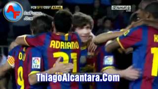 Golazo de Messi tras jugadón de Thiago Alcántara  AirFutbolCom [upl. by Zetta586]