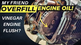 WHY NEVER OVERFILL ENGINE OIL amp USE VINEGAR TO CLEAN ENGINE AIR amp FUEL INJECTION [upl. by Debera365]