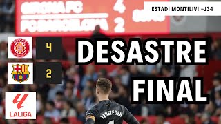 🔴 GIRONA 4 FC BARCELONA 2 DESASTRE FINAL  RUEDA DE PRENSA XAVI [upl. by Jacobsohn72]