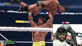 WWE 2k 24 gameplay Ultimate warrior vs LA knight facecam reaction tamil [upl. by Alilahk]