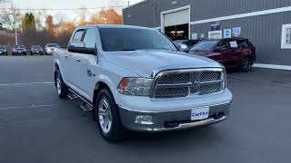 White 2012 Gasoline Ram 1500 Laramie Longhorn Crew Cab 4WD 55ft Bed Pickup Truck [upl. by Hassadah183]