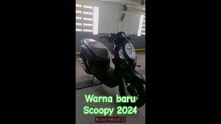 HONDA SCOOPY 2024 PRESTIGEBLACK DOFF SANGAR🤩 honda scoopy new viral automobile [upl. by Isahella]