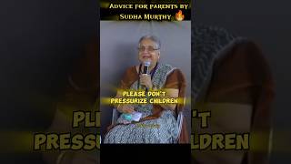 Sudha MurthyDont pressurize children 🔥 sudhamurty sudhamurthyspeech speech english [upl. by Henryk]