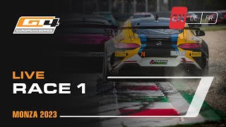 LIVE  Race 1  Monza  GT4 European Series 2023 English [upl. by Elladine326]