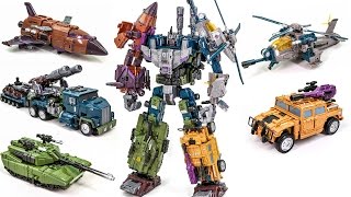 Transformers Bruticus Jinbao KO OverSized Warbotron Combiner Robot Car Toys [upl. by Loni958]