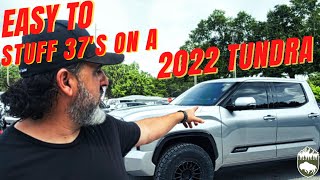 Installing 37s on a 2022 Platinum Tundra with a Westcott Designs Lift [upl. by Adala]