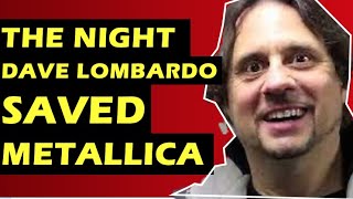 Slayer The Night Dave Lombardo Saved Metallica Along with Joey Jordison of Slipknot [upl. by Llebiram]