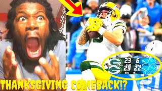 LIONS VS PACKERS REACTION 2023 DETROIT LIONS VS GREEN BAY PACKERS HIGHLIGHTS REACTION 2023 [upl. by Bellina]