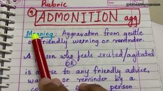 Rubrics easy explanation Admonition Activity desire acuteness repertory rubrics repertorynotes [upl. by Meggs]