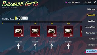 New Purchase Gifts Event Explained Get Free UC In PUBG Mobile [upl. by Garnes158]