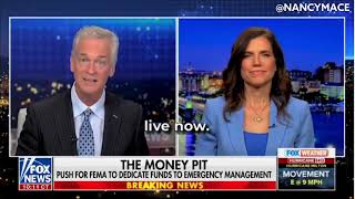 Nancy Mace on Fox News Redirecting FEMA Funds from Migrant Support to Hurricane Helene Relief [upl. by Baerman947]