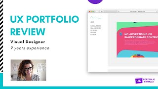 UX Portfolio Review User Experience amp Visual Designer 9 years experience [upl. by Ellata]