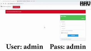 PHP amp MYSQL  Bus Booking Source Code [upl. by Ative]