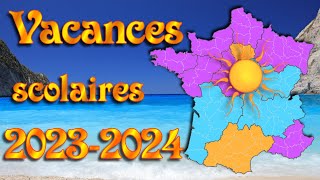 Calendrier des vacances scolaires 2023 2024 vf calendrier officiel [upl. by Sandy393]