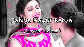 Jahiya Rawur Betwa Bhojpuri  Slowed amp Reverb  LoFi Song [upl. by Dnarud]