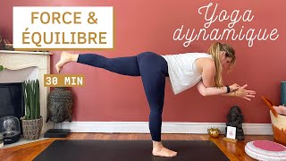 Yoga vinyasa force et équilibre niveau intermédiaire [upl. by Rafiq670]