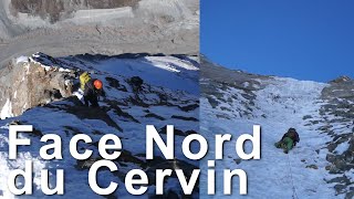 2 Face Nord du Cervin Cervino Matterhorn voie Franz et Toni Schmid alpinisme montagne [upl. by Sheppard]