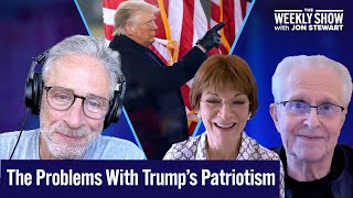 Trump 2024 The Patriotism Paradox with Jon Stewart Mona Charen amp Laurence H Tribe [upl. by Adelaide]