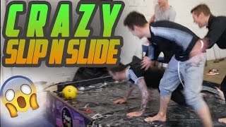 CRAZY Slip n Slide FootPool [upl. by Chem]