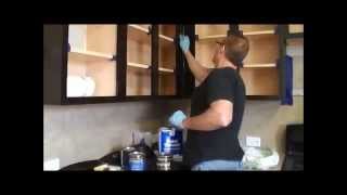 How to gel stain kitchen cabinets [upl. by Ydner]